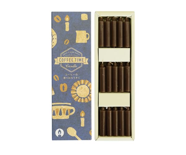 Marukano Murata Coffee TIME Candle Slim Box, Pack of 30