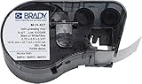Brady Self-Laminating Vinyl Label Tape (M-11-427) - Black on White, Translucent Tape - Compatible with BMP41, BMP51, and BMP53 Label Makers - .75