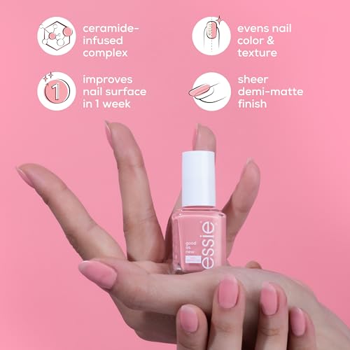 Image of essie Nail Care, Ceramide-Infused Nail Treatment, Vegan, Good As New Concealer & Perfector, 0.46 Fl Oz