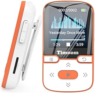 MP3 Player 32GB with Bluetooth, HOCO Mini Sports MP4 Player, X57 Lossless Portable HiFi, FM Radio, Smart Pedometer, Photos, Recordings, E-Book, Supports up to 128GB