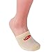 Mocsocs 4-pack Toe Topper Breathable No-Show LIGHT Mocha colored Half Socks (One Size)