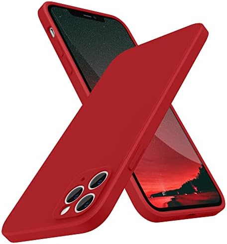 SURPHY Square Silicone Case Compatible with iPhone 11 Pro Case, Liquid Silicone Slim Fit Case (Individual Protection for Each Len) for iPhone 11 Pro 5.8" (Plum)