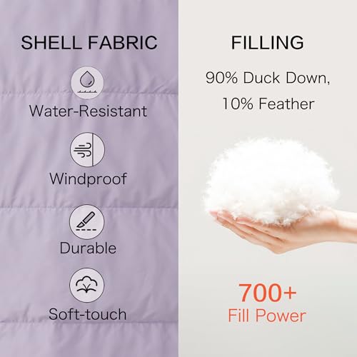 Image of Women's Long Hooded Down Coat, 700 Fill Power Puffer Jacket