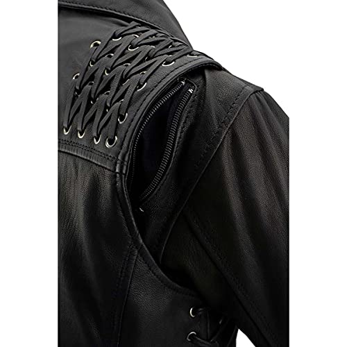 Image of Milwaukee Leather Women's Classic Premium Leather Motorcycle MC Style Riding Jacket
