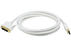 Monoprice DisplayPort to DVI Cable - 10ft White (28AWG)