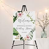 Wedding Welcome Sign Tropical Wedding Sign For Wedding Signs Welcome Sign Wedding Decor Personalized