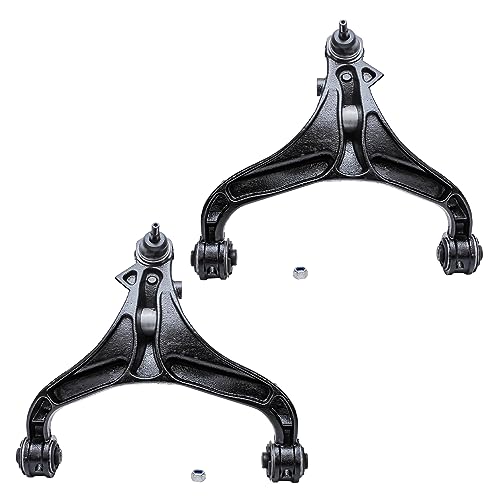 Image of Detroit Axle - Front 12pc Control Arms Kit for 07-11 Dodge Nitro, 08-12 Jeep Liberty, 4 Control Arms w /Ball Joints 4 Tie Rods 2 Sway Bars 2 Boots 2008 2009 2010 2011 Replacement