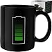 Magic Coffee Heat Sensitive Mug, Battery Charging Design, Color Changing Heat Cup, 12 oz by Chuzy Chef