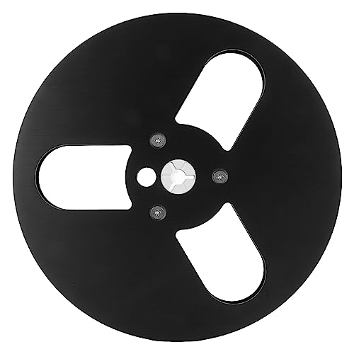 1/4 7 Zoll Leere Bandspule, 3 Löcher, Universeller Windwiderstand, Offene Rolle, Tonband Aufwickelspule, Offene Rolle, Tonband Aufwickelrolle für Aufnahmen für Nab (Schwarz)