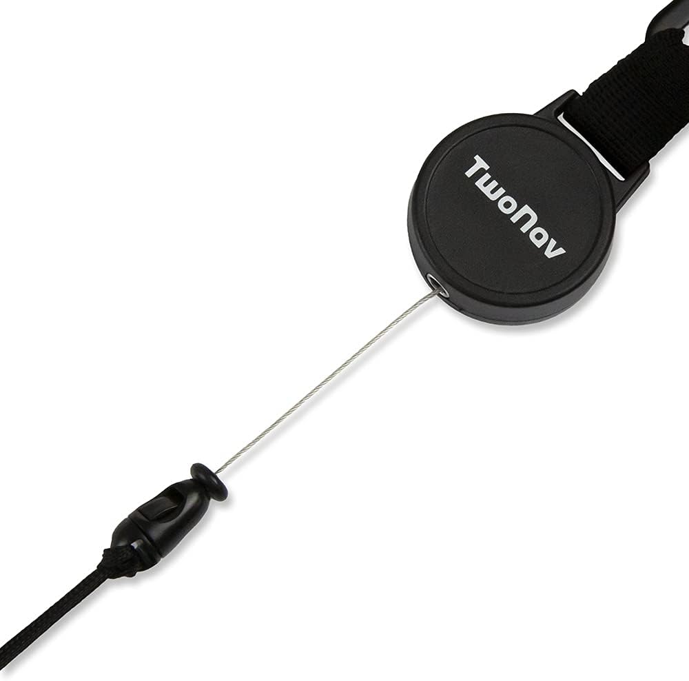 TwoNav - Retractable Lanyard, black, 3cm x 2cm - Image 5