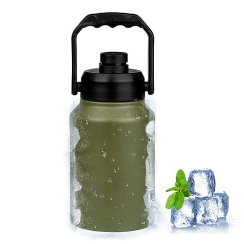 Glacière Extérieure - Cruche Isotherme 2L avec Poignée - Bouteille d'eau pour Maison Voyage Pique-Nique Camping BBQ