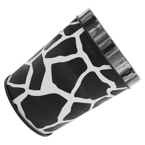 Caneca de basura con estampado de vaca para oficina y cocina