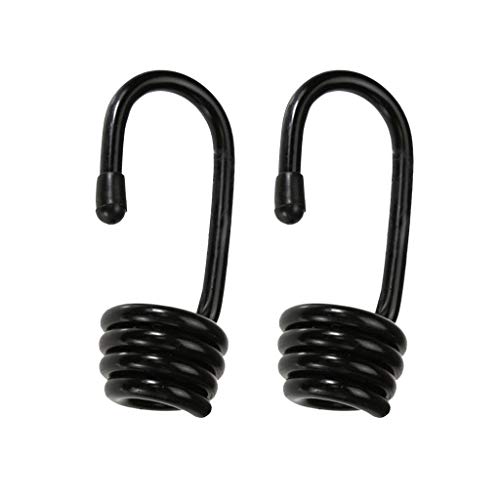 gazechimp Lotes 2 Heavy Duty Metal Bungee Shock Cord Hook Hook Espiral Hooks Para 6 / 10mm - 10mm