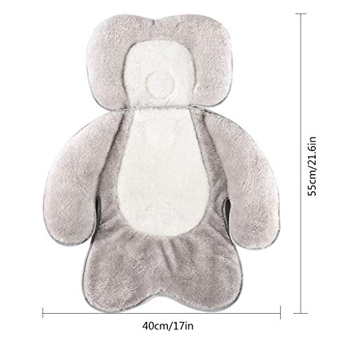 Kakiblin 3 In 1 Baby Stroller Seat Cushion, Toddler Car Seat Pad Baby Head Pillow Neck Support Cushion For Newborn And Toddler, Grey #TOP6