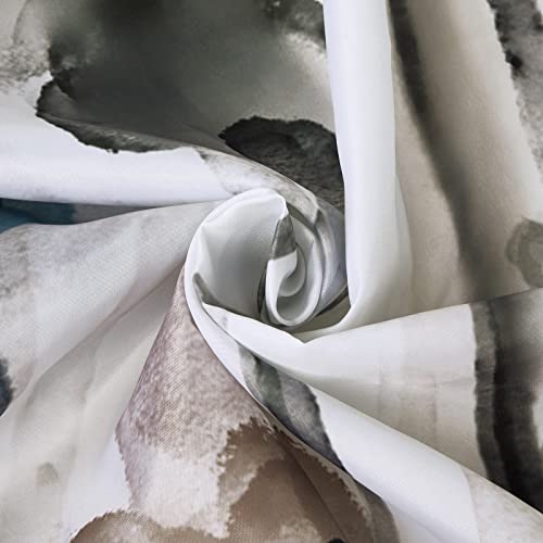 Flower Shower Curtain Set Modern Floral Shower Curtains Cream White Grey Botanical Farmhouse Fabric Shower Curtains For Bathroom Home Hotel Plants Curtains For Bathtube 72 X 72 Inches With Hooks #TOP3