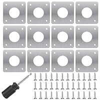 12 Stück Vogelhaus Metall Schutzplatte Edelstahl 32mm für Nistkasten für Vögel für Draußen, Bausatz für Nistkasten Baby Nest Protect Nistkästen Vogelhäuschen Vogelnest (Silver, 32mm-Quadrat)