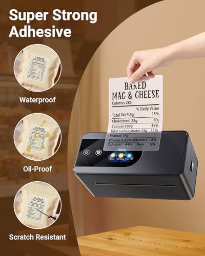 Image of 4x6 Transparent Thermal Labels, 100Pcs Clear Thermal Labels
