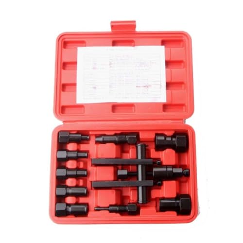 NiuLumea Juego de extractores de rodamientos internos de motocicleta de 8 a 25 mm, 10 piezas de herramientas de extracción de rodamientos de rueda para mantenimiento de bicicletas, construcción de