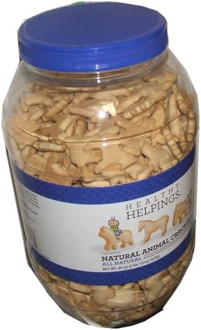 Healthy HelpingsNatural Animal Crackers 45 Ounce Value Resealable Tub