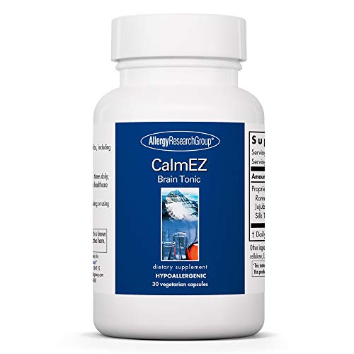 Allergy Research Group - CalmEZ Brain Tonic - Stress and Sleep Support - 30 Vegetarian Capsules