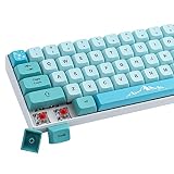 Keycaps 123 Keys Iceberg PBT Keycap Set XDA-Profil Dye-Sublimation ANSI Layout Keycaps for Cherry Gateron Kailh MX Switches Mechanical Keyboard