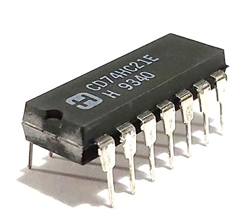 Juried Engineering CD74HC21E CD74HC21 74HC21 7421 High Speed CMOS Logic Dual 4-Input and Gates Breadboard-Friendly IC DIP-14 (Pack of 10)