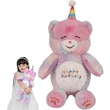 CASAGOOD 12 Inch Rainbow Bear Stuffed Animals Happy Birthday Bear Soft Rainbow Teddy Bear Plush Toys Stuffed Bear Plushies Animal Colorful Teddy Bear Plush Doll Animal Toy for Kids & Lovers…