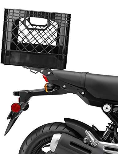 Kemimoto Rear Rack Clamp Plate Compatible With Enduro Luggage Rack Rear Rack Clamp Plate For Milk Carton And Other Box,Black #TOP5