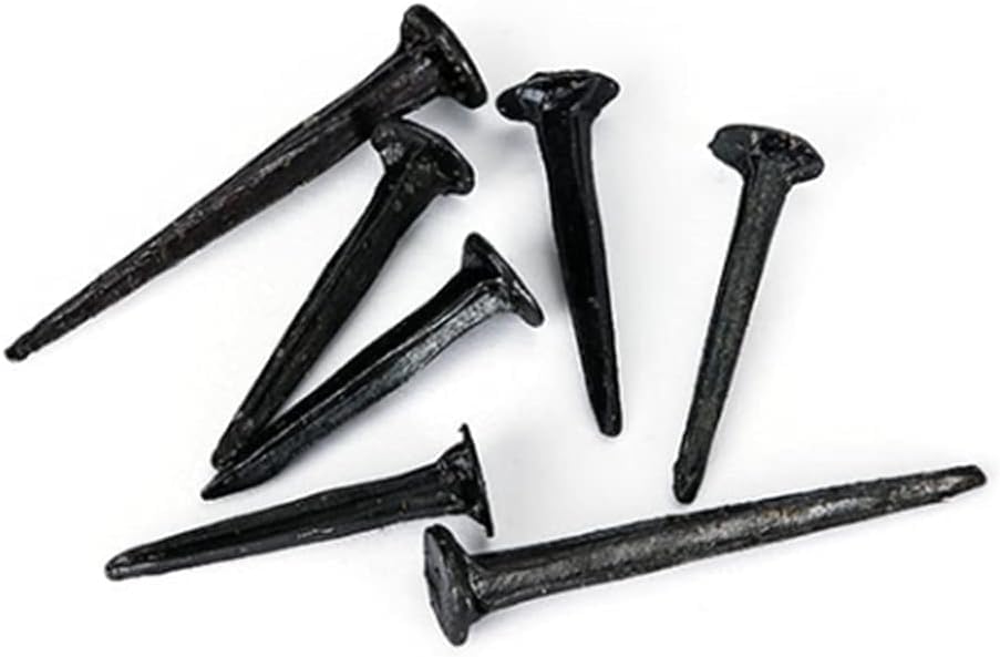 Clavos surtidos para madera, clavos pequeños de hierro negro de 13 mm, paquete de aproximadamente 100 gramos miniatura 2