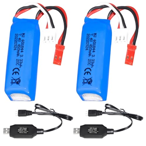 Li-ion Battery For Wltoys K969 K979 K989 K999 P929 P939 Rc Car Rc Boat With Jst Joint And Usb Charging Cable