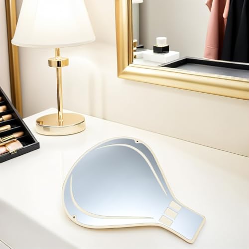 Miroir montgolfière acrylique durable avec cadre bois aux finitions soignées