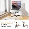 OMOTON 360 Rotating Laptop Stand Riser for Desk, Ergonomic Foldable Computer Stand Adjustable Height Angles for Collaborative Work, Easy Storage Fit Macbooks,All Laptops up to 16 inches, Black