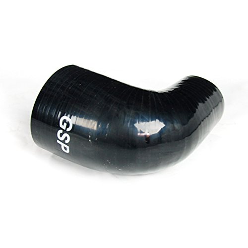 Compatible With/Replacement For Brightt GSP-CQV-797 Silicone Tubing Reducer - 90 Degree Elbow 2.25 To 3.00 Inch, Black