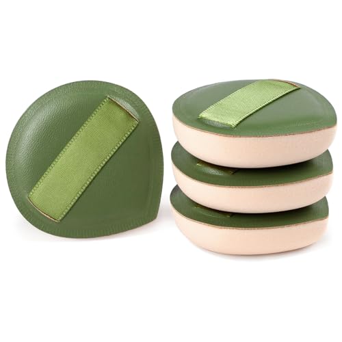4-Pack Makeup Sponges – Latex-Free Blender Set for Foundation, Concealer & Powder, Soft, Reusable & Beginner-Friendly Beauty Tools (Green)