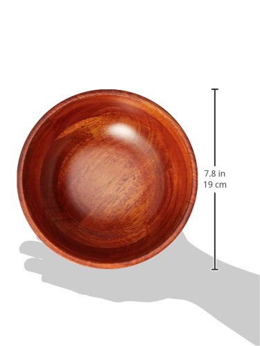 Lipper Cherry Finish 4 Piece Footed Bowl Set - Thumbnail 7