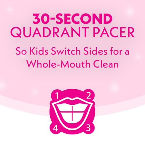 Spinbrush Escova de dentes elétrica infantil, cintilante, alimentada por bateria