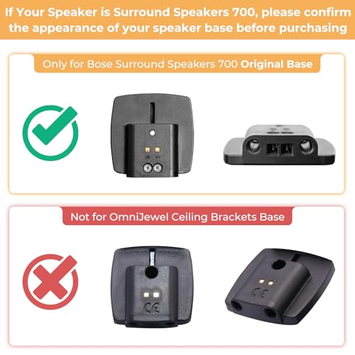 Adjustable Stand for Bose Speaker Stands, for OmniJewel Lifestyle 650, Surround Speaker 700, Floor Speakers Stands for Bose Floor Stand, with OmniJewel Bracket, Black (Pack of 2) by Maozhren - Image 4