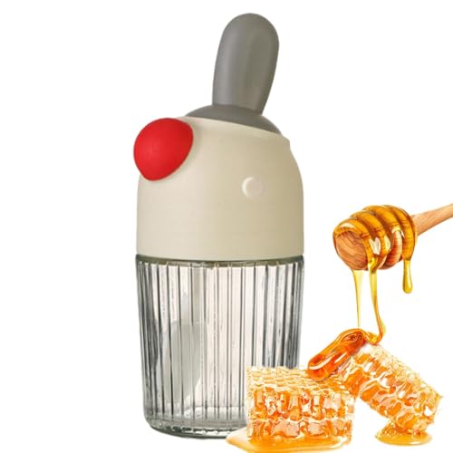 Tarro de especias, recipiente para especias, 280 ml, recipiente para sal y azúcar a prueba de polvo, recipiente para especias con cierre fuerte para sal, miel, azúcar, cereales de cocina