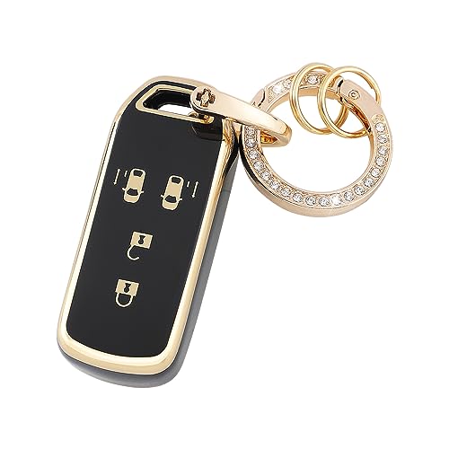FUTWOD N-BOX キーホルダー キーケース 4ボタン N-ONE Nワン N-WGN Nワゴン N-VAN N-BOX+ プラス スラッシュ キーシェル キーカバー ホンダ アクセサリー Nシリーズ 専用 スマートキーケース 全面保護 ブラック