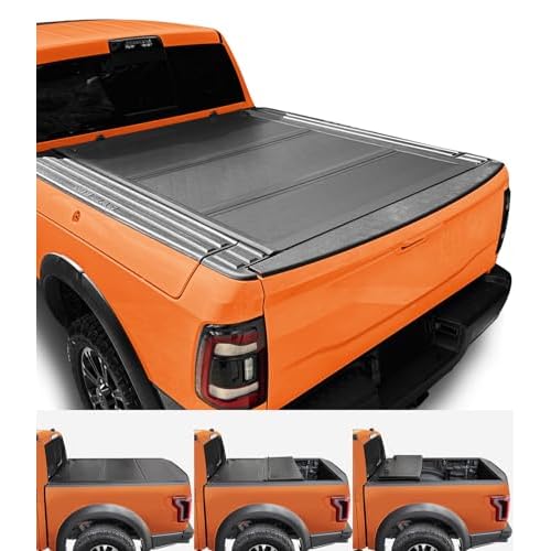 TIPTOP Low Profile Hard Folding Truck Bed Tonneau Cover Fits 2009-2025 Ram…