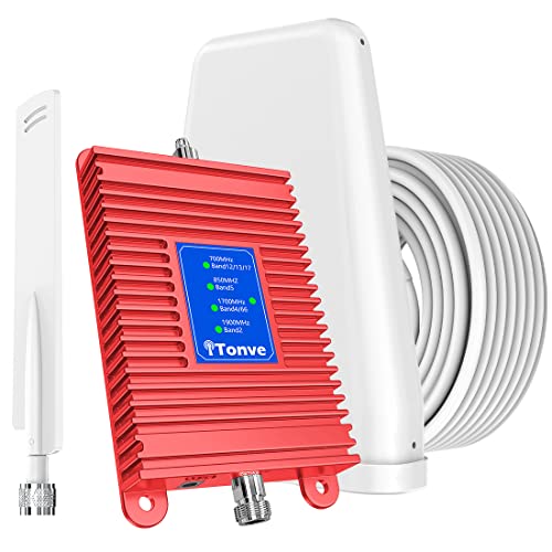 Creative Product Cell Phone Signal Booster for Home - Up to 3,000 sq ft, Cell Phoen Booster kit, Cellular Repeater Amplifier Boost 5G 4G LTE 3G Data Signal for Verizon, AT&T, Sprint and All US Carriers (Red) 🛒 Flash Sale Cell Phone Signal Booster for Home - Up to 3,000 sq ft, Cell Phoen Booster kit, Cellular Repeater Amplifier Boost 5G 4G LTE 3G Data Signal for Verizon, AT&T, Sprint and All US Carriers (Red)