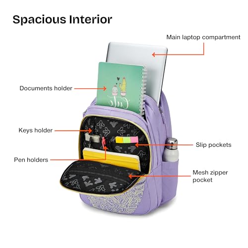 Image of Nasher Miles Polyester Laptop Backpack | Ideal for College, School, Office & Travel | Men, Women, Boys, Girls