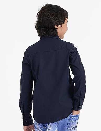 Image of Amazon Brand - Symbol Boys Cotton Solid Regular Fit Shirt