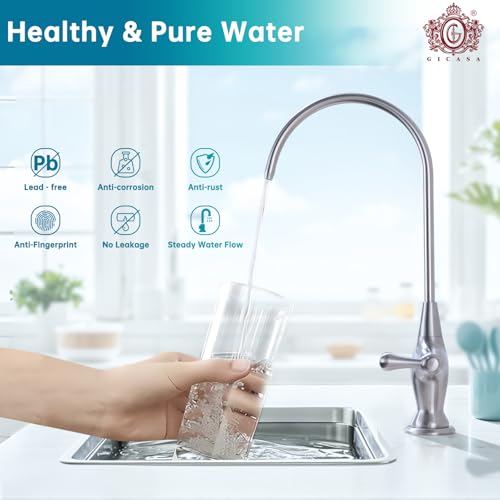Image of Sink Water Filter Faucet, Stainless Steel, Brushed Nickel
