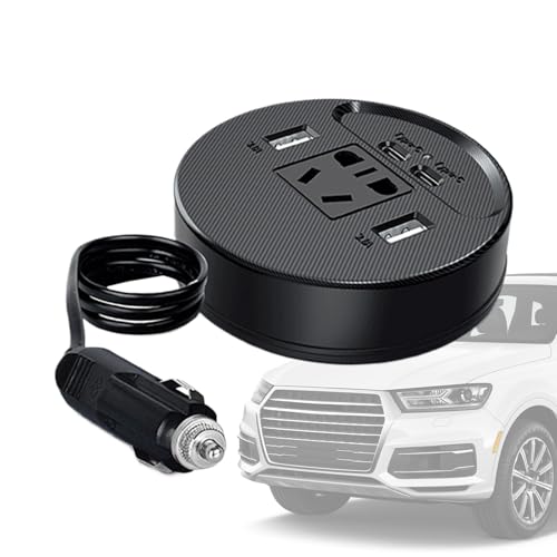 Cargador de laptop de coche multipuerto e inversor de corriente 12v