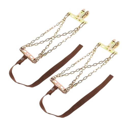 FUNOMOCYA 2pcs Snow Tire Chains Durable Skid Traction Device for Cars Trucks Emergency Slip Tire Chains for Enhanced Winter Safety Icy Roads