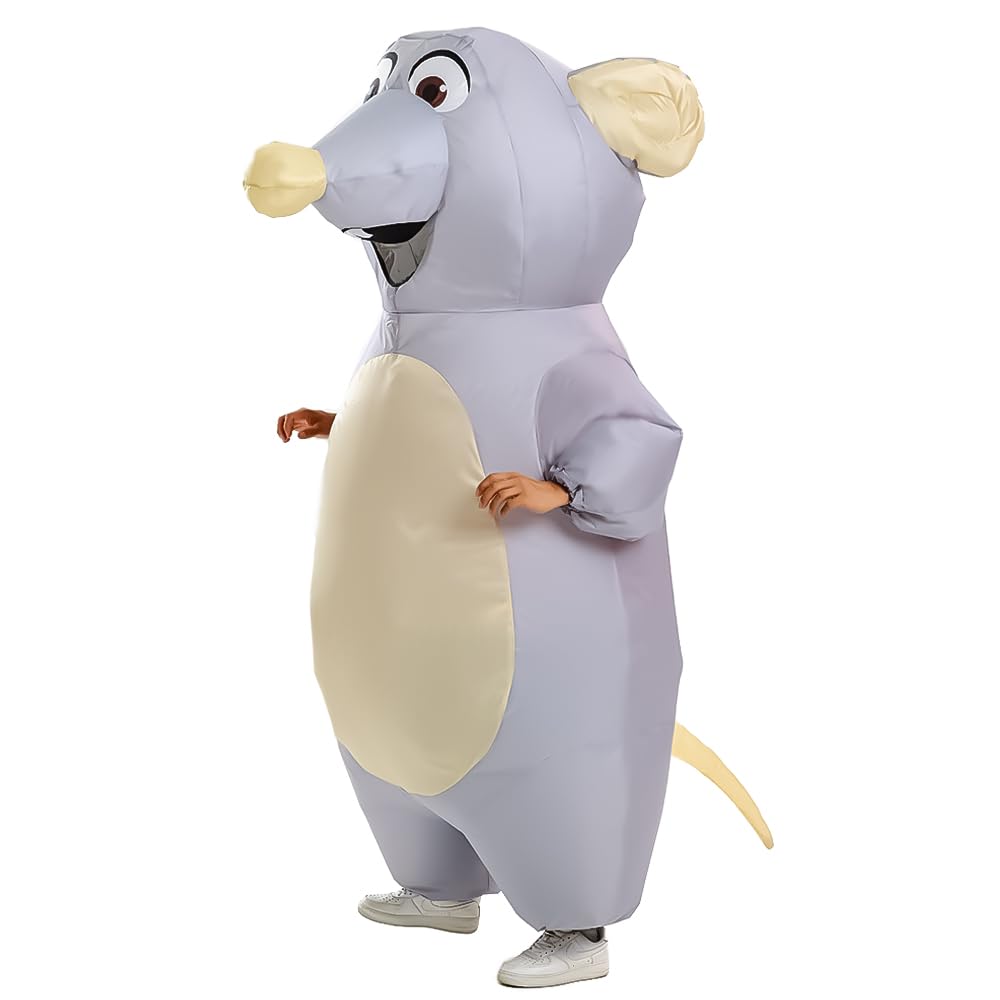 Aufblasbares Maus-Kostüm für Erwachsene, aufblasbares Maus-Kostüm, lustiges Halloween-Party, Cosplay-Kostüm