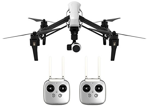 DJI Inspire DJIIN2R Drône Quadricoptère radiocommandé 1 UAV avec Vidéo Caméra Intégrée 4K Full HD et Deux Commandes - Noir/Blanc