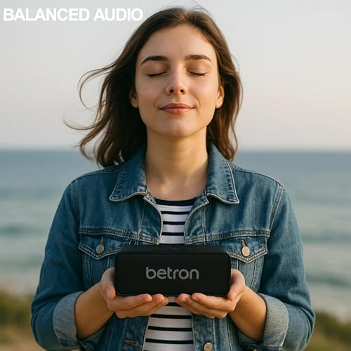 Betron D51 Bluetooth Speaker, Portable Wireless Mini Speaker with 10W Output, AUX Input, Compact Travel Size Stereo Sound for iPhone, Indoor and Outdoor Use - Image 5