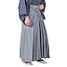 KYOETSU Men's Japanese Hakama Pants Type (Large, Grey)